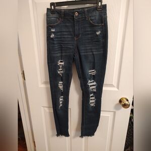 Distressed Blue Women's Jeans